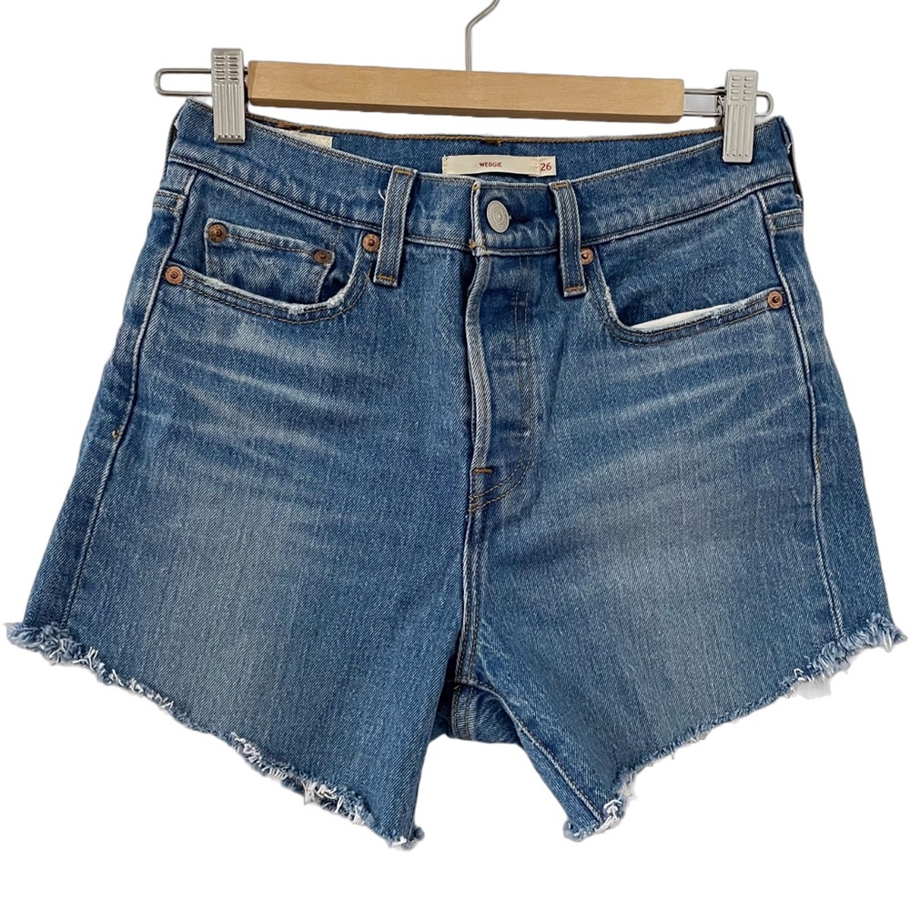 Levi’s wedgie denim shorts